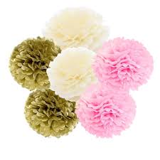 Alibaba.com offers 43,508 home paper decoration products. Daily Mall Diy Art Hanging Tissue Paper Flower 12pcs 20cm 25cm Decoration Paper Flower Balls Pom Poms For Wedding Party Baby Shower Birthday Home Decorations Pink Cream Gold Buy Online In Aruba