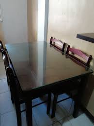 Favorite this post jul 30 10' ethan allen mahogany dining room table with 10 chairs $1,700 (glendale) pic hide this posting restore restore this posting. 2nd Hand Dining Table Set Glass Top Furniture Home Living Furniture Tables Sets On Carousell