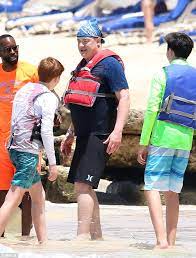 Kids', toddler, & baby clothes with brendan fraser designs sold by independent artists. Brendan Fraser Takes Teen Sons On A Tube Ride In Barbados Daily Mail Online
