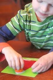 Use a glass to trace a 3 in (7.6 cm) circle on a piece of white fur, then cut can i make a christmas hat with glazed paper and cotton? Homemade Santa Hat Christmas Card Hands On As We Grow