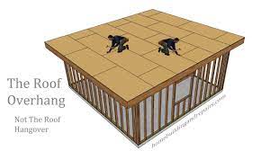 Learn about the 30 different types of roof trusses with these series of 30 truss diagrams that clearly shows all the parts and different styles of trusses you can use for different types of roofs. How To Build Shed Roof With Overhang Low Sloping Roof Construction Youtube