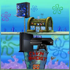 Chum bucket vs krusty krab on scratch by k5s327. Krusty Krab Vs Chum Bucket Meme Imgflip