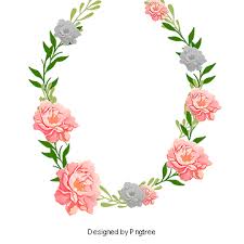 Simple And Elegant Flower Borders Letter Border Text Border Wreath Hand Painted Flowers Invitations Letter Bor Lace Painting Flower Border Hand Painted Flowers