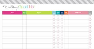 Wedding Guest List And Checklist Pdf Wedding Guest List Template Wedding Guest List Guest List Template
