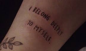 Belong Self Love Tattoo Abuse Tattoo Tattoo Quotes
