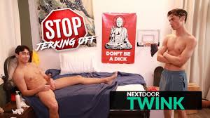 Twinky Roomie Drilled By Hottie To Stop Him From Jerking - Cameron Neuton,  Nick Floyd- NextDoorTwink