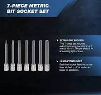 Neiko 10076A 3/8" Drive Extra Long Allen Bit Socket Set ...