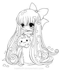 Kawaii girl fashion coloring book: Kawaii Anime Coloring Pages