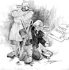 The 1919 treaty of paris ended world war i, but imposed heavy penalties on germany. A Political Cartoon About German Attitudes Towards The Treaty Titled Dr Jekyll And Mr Hyde 1919 Dpla