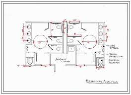 The elegant public restroom are setting in studio for shooting a movie. Commercial Bathroom Floor Plans