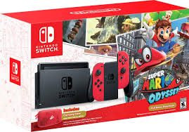 The nintendo switch is having a good year. Best Buy Nintendo Switch 32gb Super Mario Odyssey Edition Bundle Red Joy Con Hacskadlc