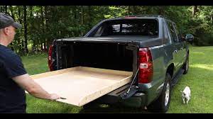 Cargo area platform slider for suv, truck, station wagon: The Simplest Diy Truck Bed Slide For Chevy Avalanche Youtube