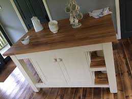With good care, a solid wood worktop can last a lifetime. Freestanding Kitchen Island With Two Tier Shelves Cupboards