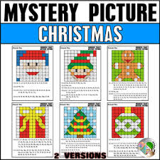 christmas hundreds chart mystery picture