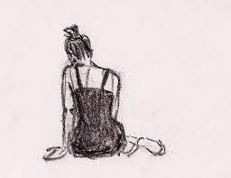 In this video we'll show you how to draw the back of a person's head. Sketch Girl Sitting Back View Drawing Rectangle Circle