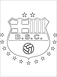 Escudo Barcelona Para Colorear