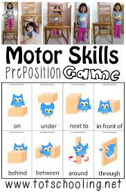 Download the prepositions definition & worksheets. Motor Skills Preposition Game Totschooling Toddler Preschool Kindergarten Educational Printables