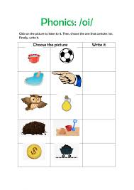 Kindergarten language arts worksheets fresh rd grade handwriting. Sound Oi Activity