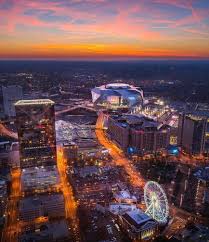 Atlanta A T L A N T A E Y E O N T H E P R I Z E All Eyes On Mercedesbenzstadium And The A Atlanta City Atlanta Downtown Atlanta Photographers