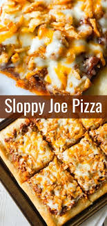 Sloppy Joe Pizza Ist Ein Einfaches Rezept Fur Ein Abendessen Mit Rinderhackfleisch Und Beef Recipes For Dinner Sloppy Joes Pizza Ground Beef Recipes Easy