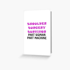 Please understand that our phone lines must be clear for urgent medical care needs. Shoulder Surgery Greeting Cards Redbubble