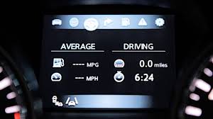2013 Nissan Altima Sedan Vehicle Information Display