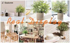 These small fake plants are customizable and available in all plant varieties. Amazon Com 3 Pack Small Potted Artificial Plastic Plants Mini Fake Rosemary Plant Faux Flower Houseplants For Home Decor Indoor 9 5 Tall Greenery Plants For Wedding Home Office Desk Garden Indoor Outdoor