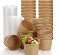 Amazon.com: Lyellfe 100 Pack Disposable Ice Cream Bowls, 8 ...