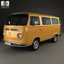 3d Model Of Volkswagen Transporter T2 Passenger Van 1972 Volkswagen Transporter T2 Volkswagen Transporter Volkswagen