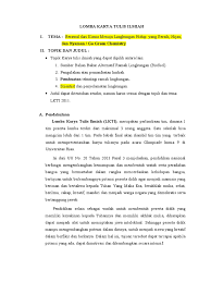 Essay pendidikan di bawah ini merupakan karya rhou dhaena yang berjudul dua sisi problematika pendidikan di indonesia. Brosur Lomba Karya Tulis Ilmiah