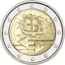 Série 1 cent à 2 euros andorre pièces de 2 euros commémoratives andorre brillant universel (bu) andorre belle epreuve (be) andorre. 2 Euro Commemorative 2015 Andorre 25eme Anniversaire D Union Douaniere Avec L Union Europeenne Tirage Collection Monnaie Monnaie Ancienne Piece De Monnaie