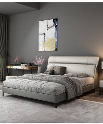 The headboard has a slatted design that adds a touch of farmhouse style to this sleek frame. China Hot Sale Bed Sofa Bed King Double Bed Modern Upholstery Bed Bedroom Furniture In Fashion Design China Modern Furniture Bedroom Furniture