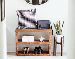 Shoe Rack Console Table Entryway Table Modern Side Table Shoe Rack Console Table Geometric Shelves