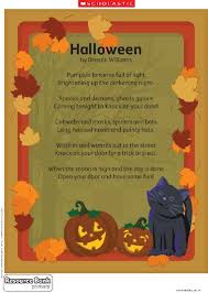 Halloween Poem Primary Ks1 Teaching Resource Scholastic