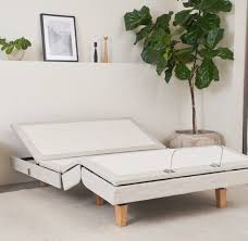 The steel smart base bed frame is a steel bed foundation that eliminates the need for a box spring. Adjustable Bed Frame With Organic Materials Avocado Green Mattress