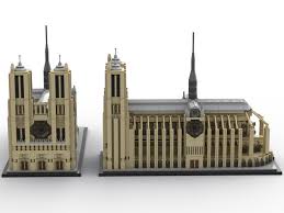 Le feu a en partie détruit ce célèbre monument historique. Lego Moc Notre Dame De Paris Architecture Style By Serenity Rebrickable Build With Lego