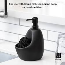 Npl soap dispenser countertop pump kitchen bathroom 10 oz 304l stainless steel lotion. Joey Soap Pump Scrubby Shop Modern Soap Dispensers Umbra