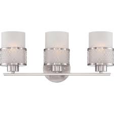Characterized by clean lines and a simple cubic design, it provides an airy, uncluttered feel with an understated. Glomar Brooklyn 3 Light Brushed Nickel Bath Vanity Light Cli Sc646836 The Home Depot In 2020 Vanity Lighting Bath Vanity Lighting Three Light Vanity Fixture