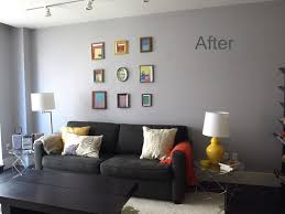 Korin S Updated Living Room Before And After Grey Walls Living Room Wall Decor Living Room Grey Wall Decor