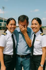 The Widowed Father Who Sold Everything to Educate His Daughters—20 Years  Later, They Returned in Pilot Uniforms and Took His Hand Into a Place He'd Never  Dared to Dream Of The international