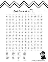 First word searches enter your own word list a word search for preschool, junior kindergarten, kindergarten, and first grade puzzle and printable lesson plan activities Word Search Puzzles For 1st Grade Sight Words Worksheets Teaching Resources Tpt