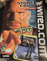 WWF WWE Stone Cold Steve Austin WIRED.COM INTERNET-ACTIVE Figure Brand New 2