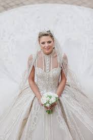 When You Re Elie Saab S Daughter In Law Your 4 Wedding Dresses Look Like This Celebrity Wedding Dresses Second Wedding Dresses Wedding Dresses