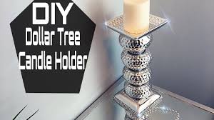 Diy Dollar Tree Mirrored Candle Holder Youtube Mirror Candle Holders Dollar Tree Mirrors Candle Holders