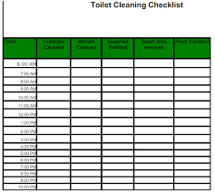 Bathroom Cleaning Schedule Form Jasonkellyphoto Co