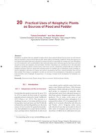 Maybe you would like to learn more about one of these? Pdf Practical Uses Of Halophytic Plants As Sources Of Food And Fodder