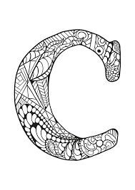alphabet lettre c a partir de la galerie source livre coloriage pa mandala imprimer insigne des pompiers