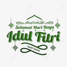 Green Typography Of Selamat Hari Raya Idul Fitri Idul Fitri Modern Islamic Png And Vector With Transparent Background For Free Download In 2021 Typography Happy Art Vector Free