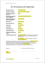 How To Write A Declaration Of Conformity Mdr And Ivdr