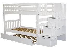 Space under bed is approximately 32 high x 75 wide x 38 1/4 inches deep. Bunk Bed With Stairs And Trundle Cheaper Than Retail Price Buy Clothing Accessories And Lifestyle Products For Women Men